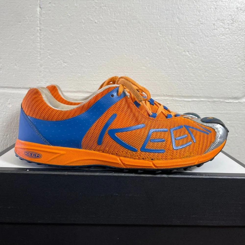 Keen 12014 OPCB Orange Blue Trail Running Shoes Sneakers Men's 11 US/10 UK